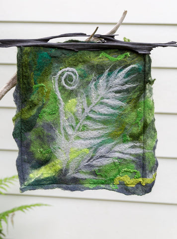 Silver Fern, wall hanging